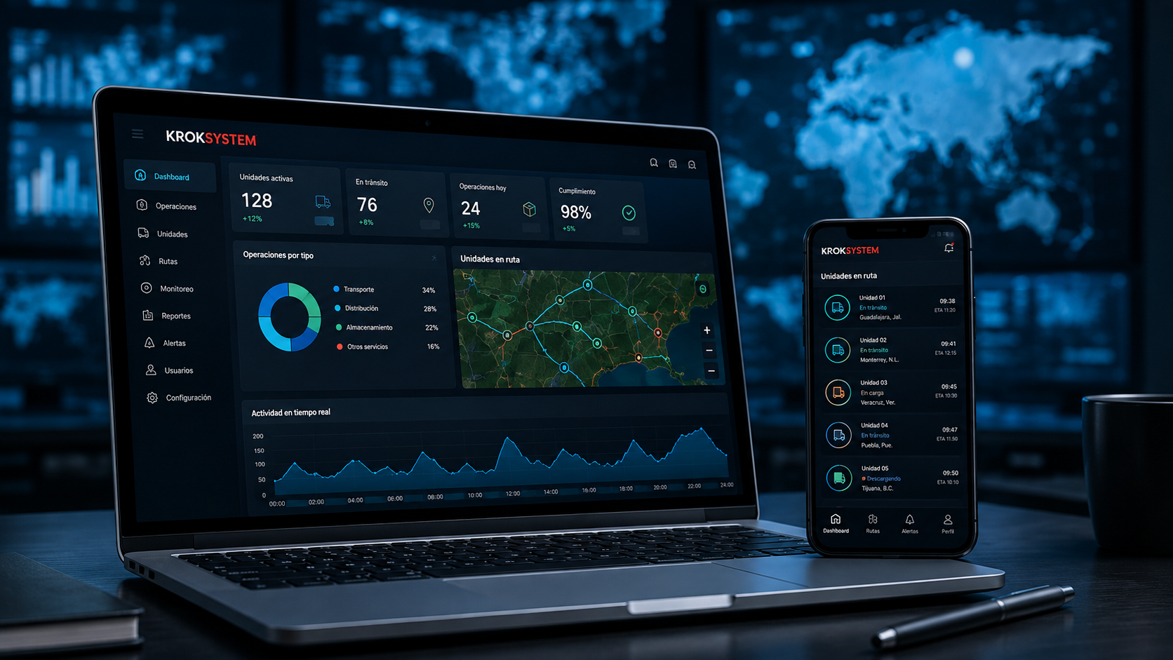 Tecnología y monitoreo operativo Grupo KTM